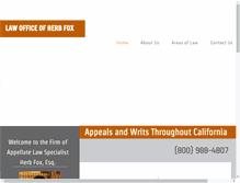Tablet Screenshot of foxappeals.com